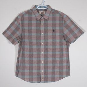 Penguin Short Sleeve Casual Button Down Shirt Classic Fit